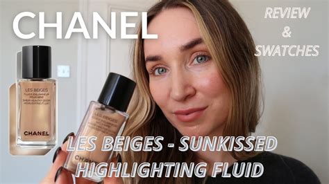 chanel les beiges highlighting fluid sunkissed|chanel les beiges highlighter.